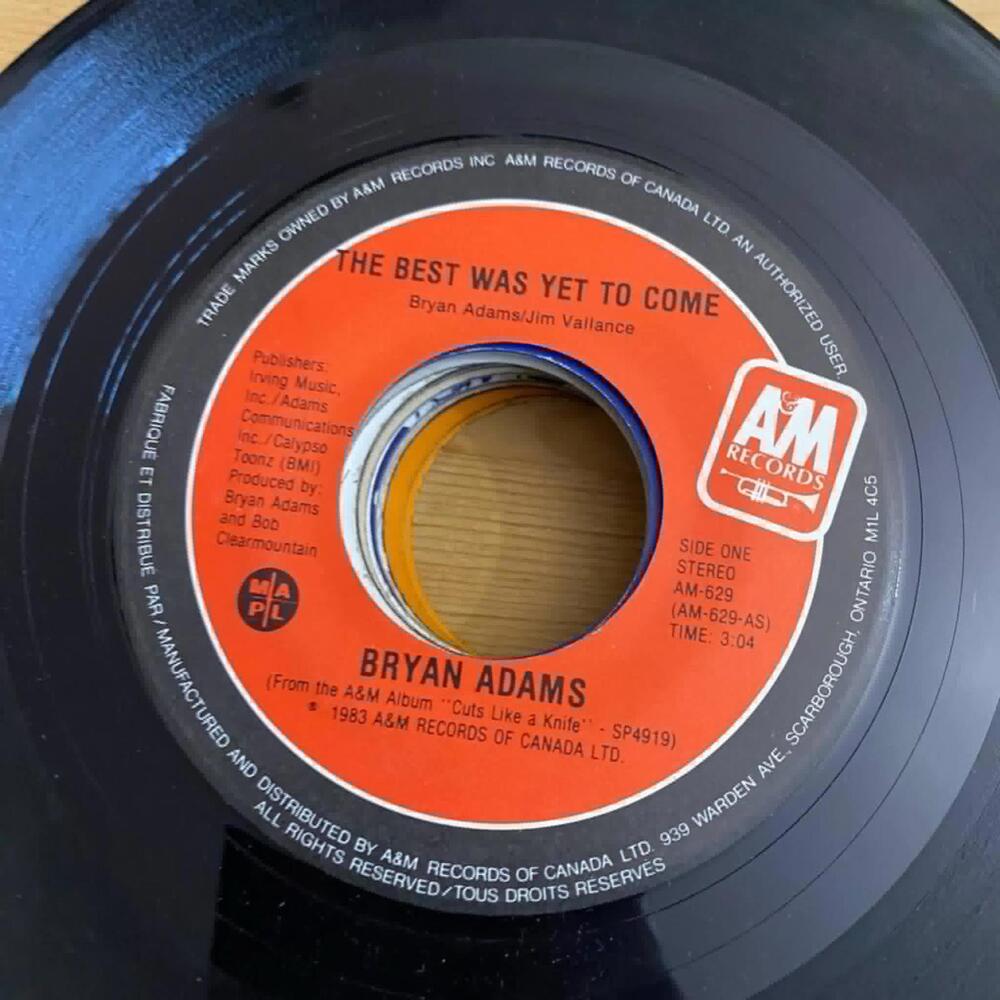 Bryan Adams - The Best was yet to Come/I'm Ready AM-629 45rpm VG R37